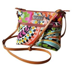 Brighton Women’s Vibrant Abstract Colorful Messenger Crossbody Bag E988872